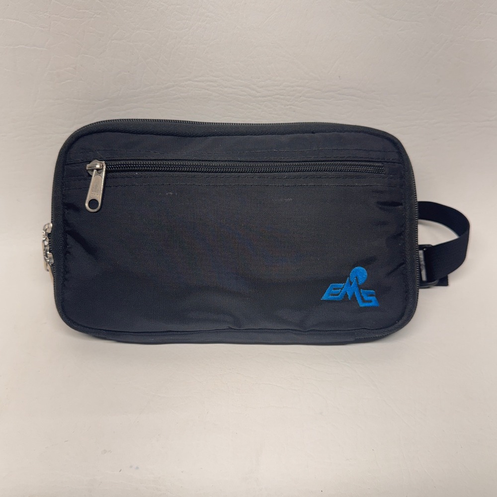 EMS Fanny Pack Unisex OS Black Hiking Belt Bag Gorpcore Retro Utility